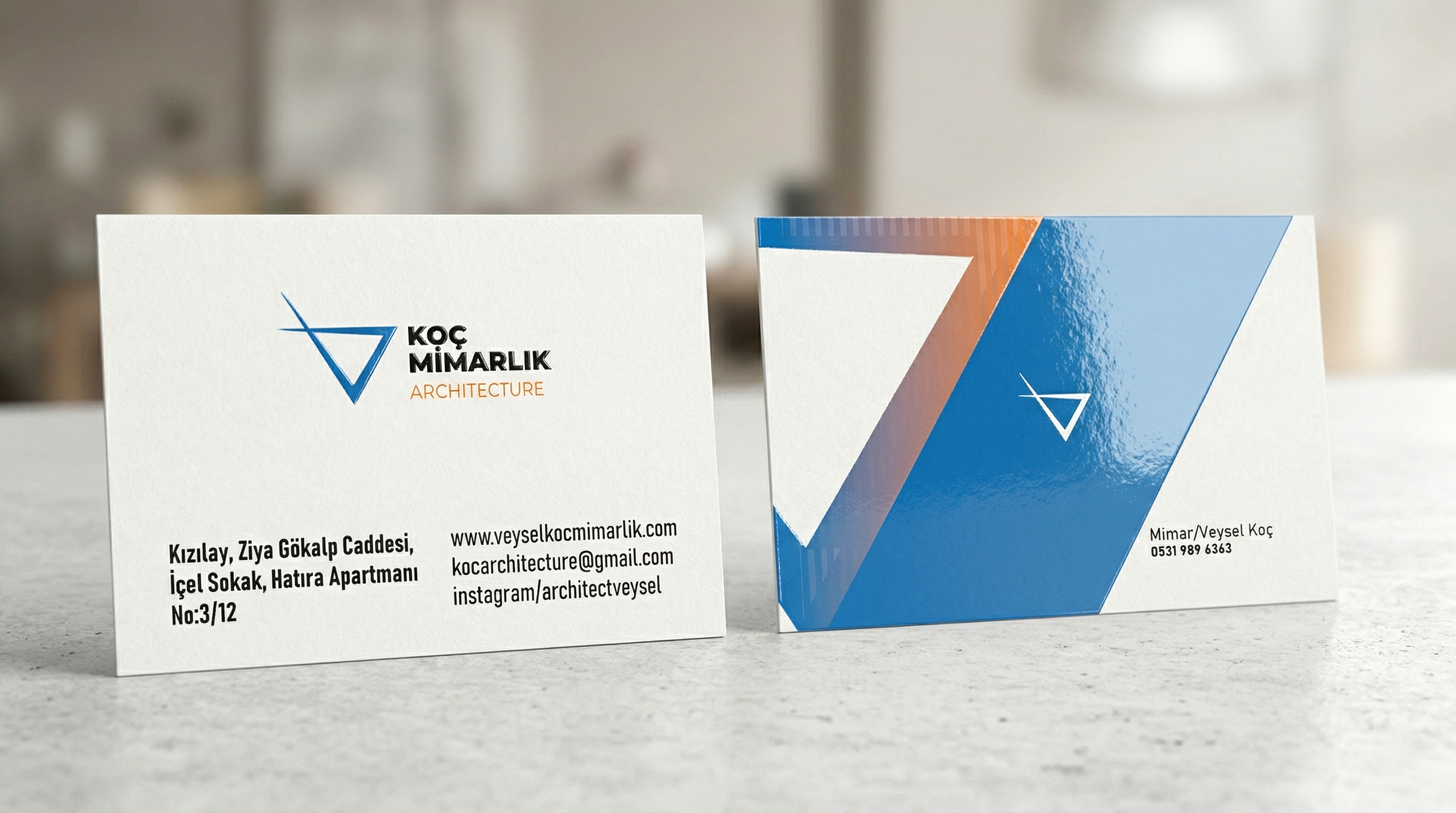 Koç Mimarlık Kartvizit Tasarımı